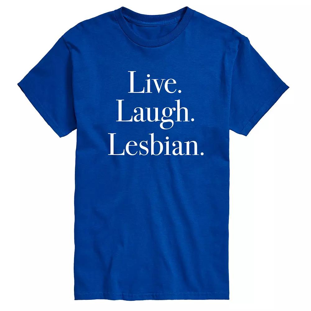 Men's Live Laugh Lesbian Graphic Tee,  Product Image