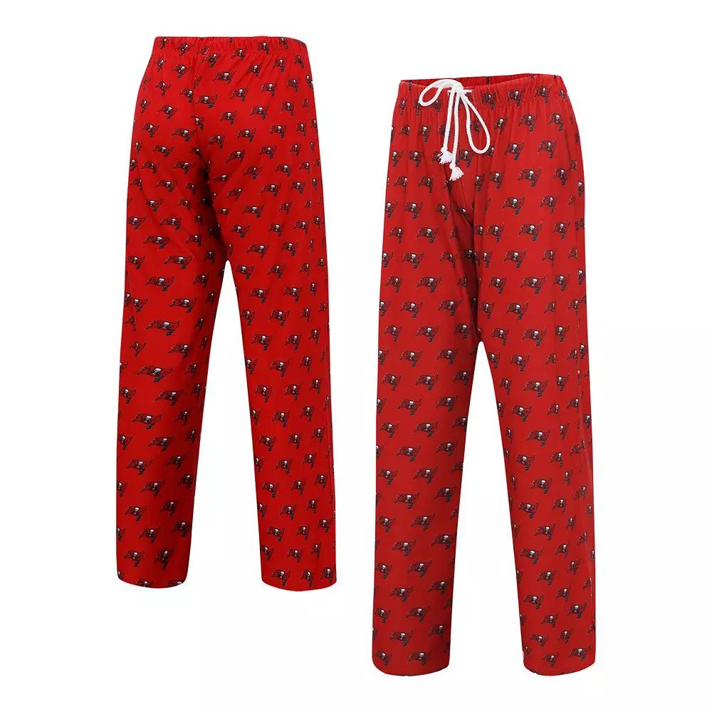 Women's Concepts Sport Red Tampa Bay Buccaneers Gauge Allover Print Sleep Pants,  Product Image