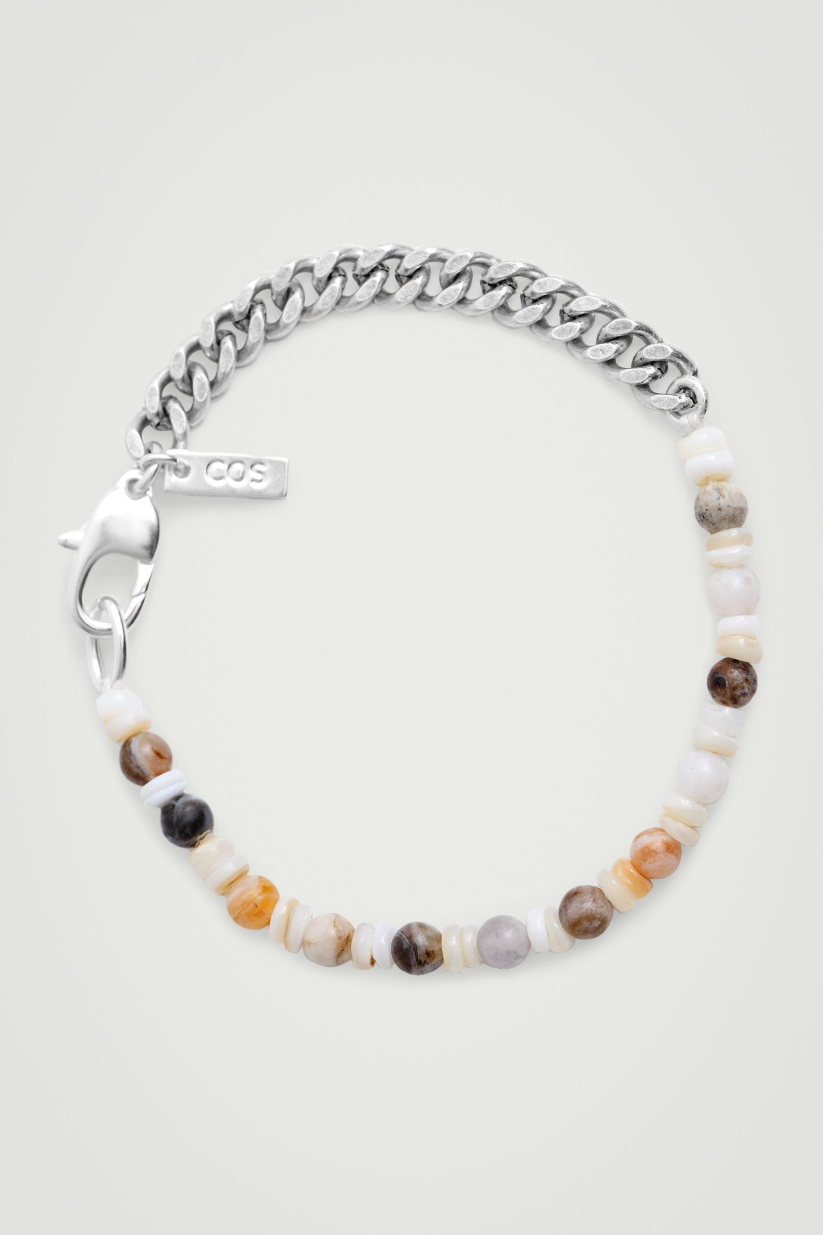 SEMI-PRECIOUS STONE CHAIN BRACELET Product Image