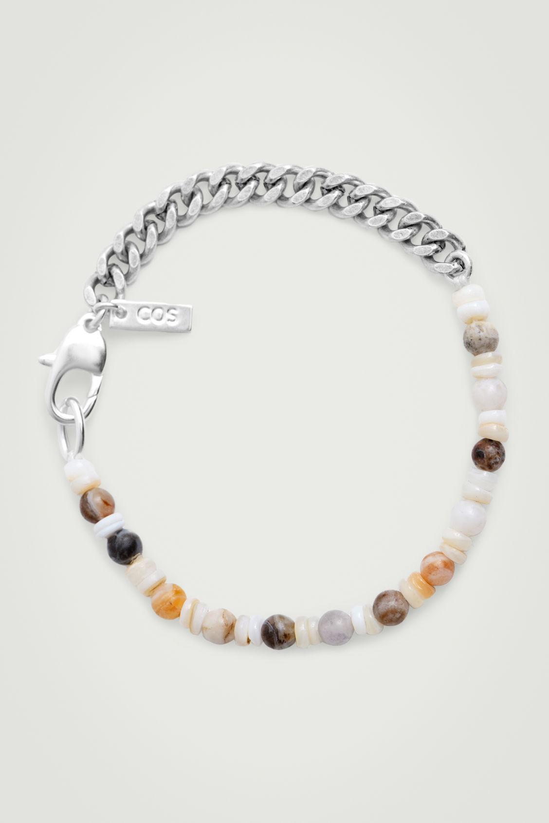 SEMI-PRECIOUS STONE CHAIN BRACELET Product Image
