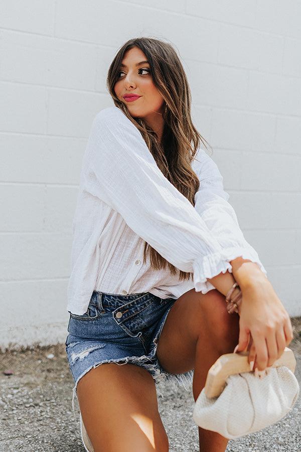 Chic Efforts Shift Top In White Product Image