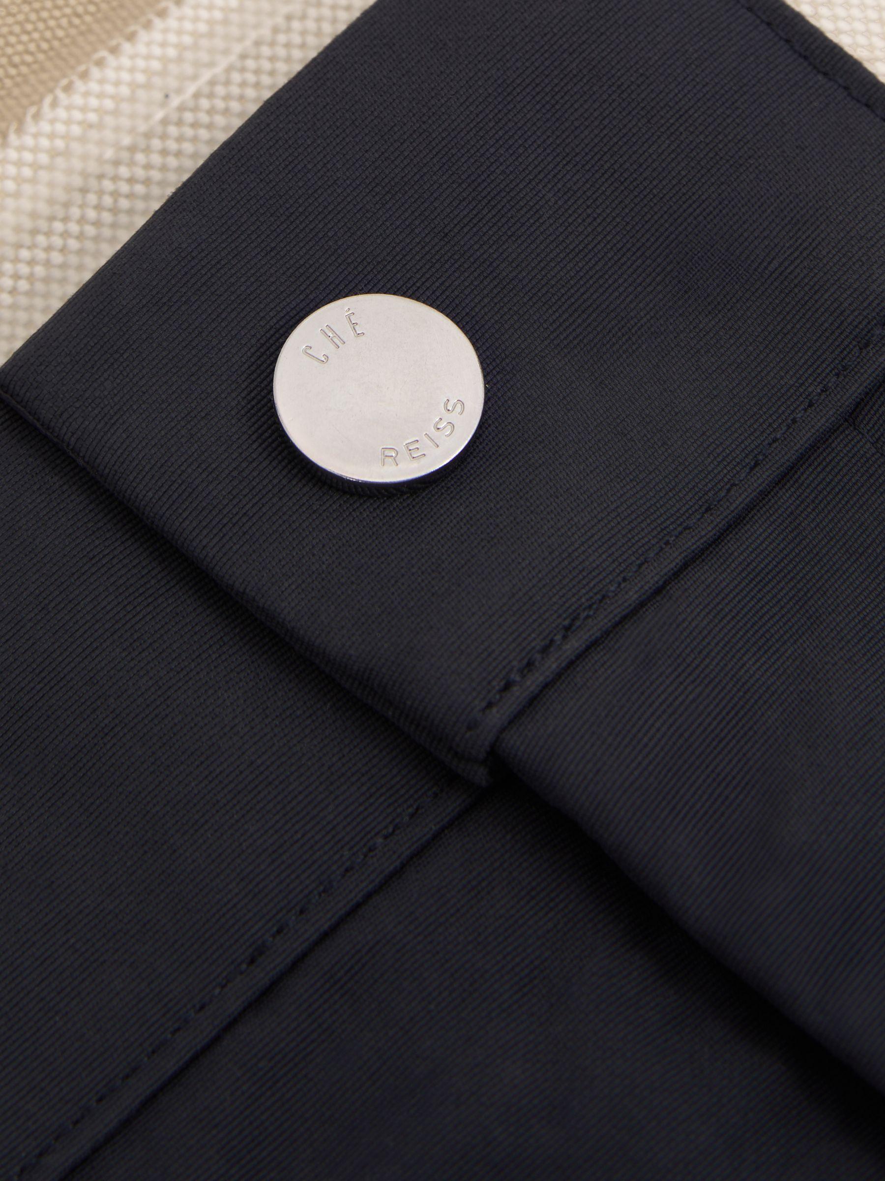 Contrast Stripe Elasticated Waist Swim Shorts in Navy Product Image