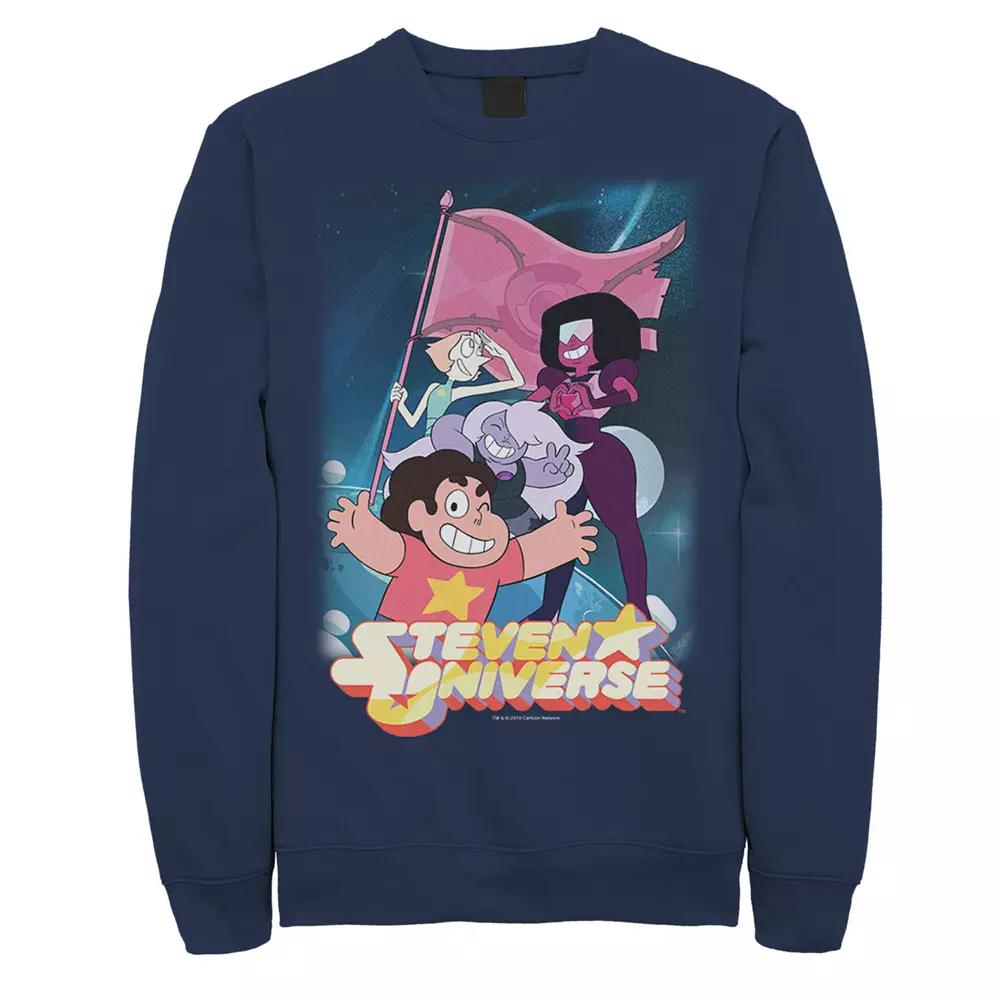 Men's Cartoon Network Steven Universe Team Flag Poster Sweatshirt,  Product Image