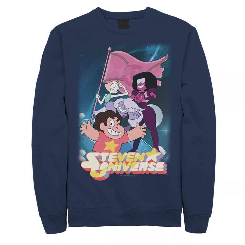 Men's Cartoon Network Steven Universe Team Flag Poster Sweatshirt,  Product Image