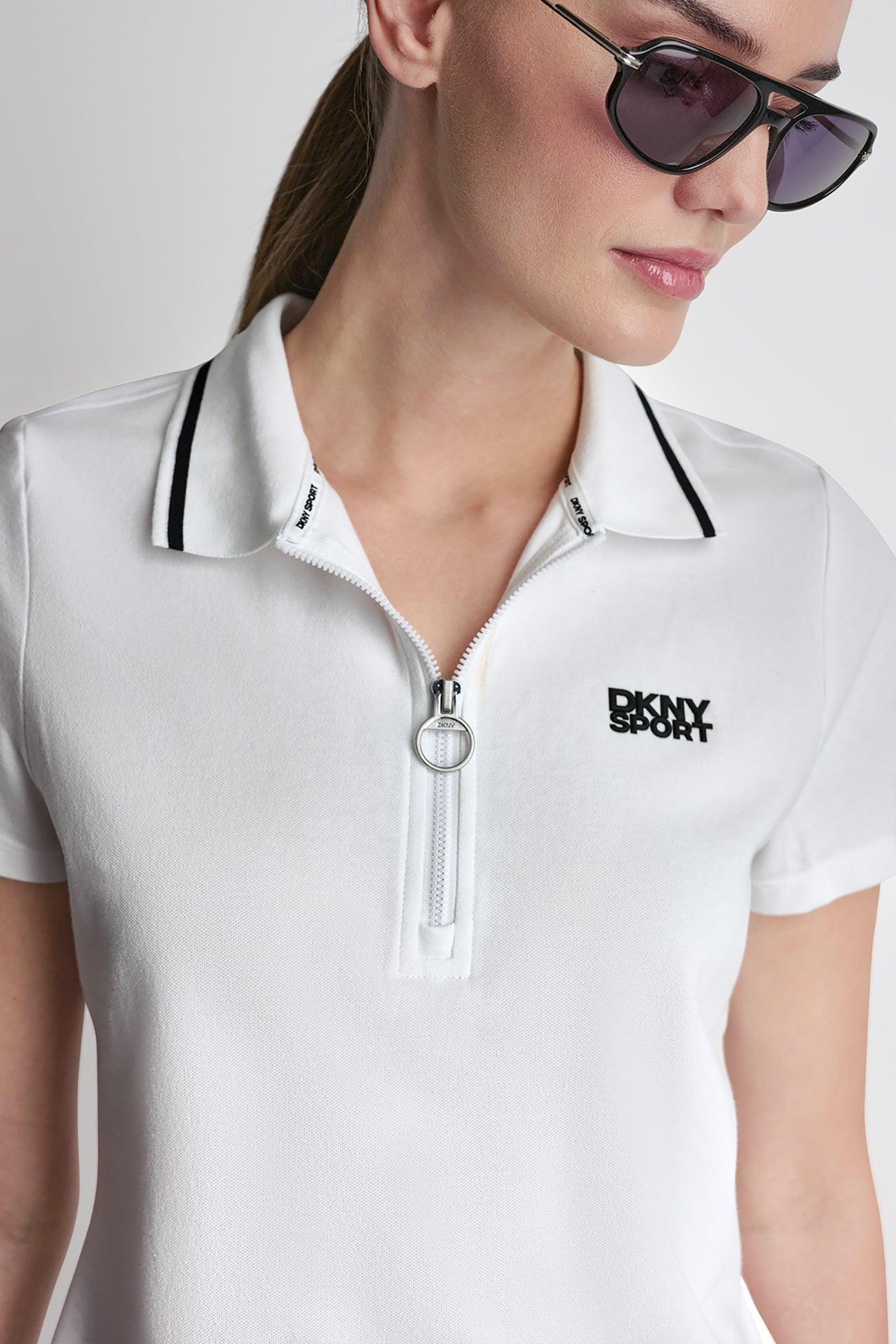 LOGO EMBROIDERED ZIP POLO Product Image