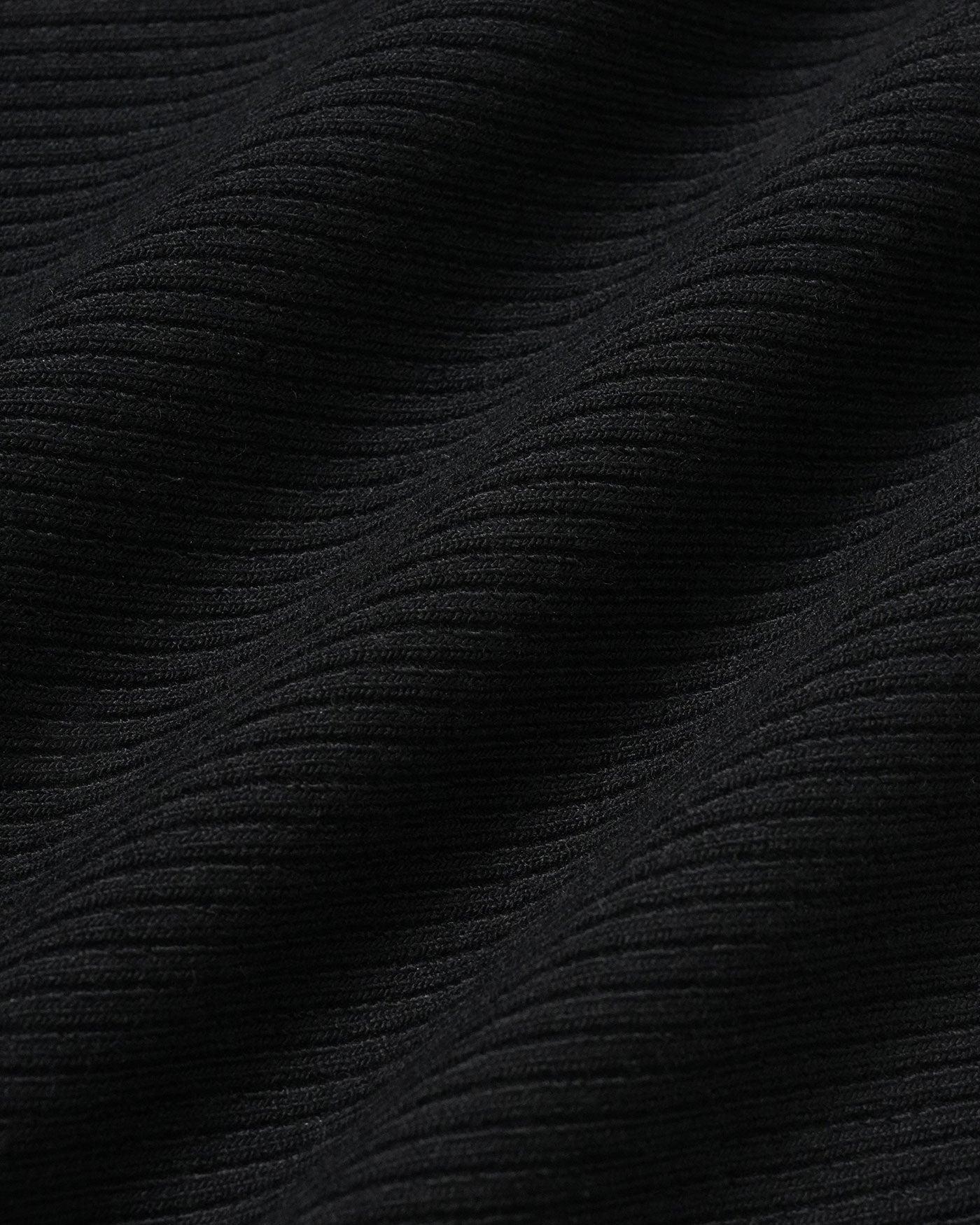 The Black V Neck Ribbed Knit Tank Top Product Image