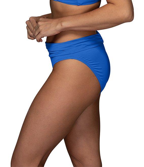 Jantzen Solid Stitch Foldover Hipster Swim Bottom Product Image