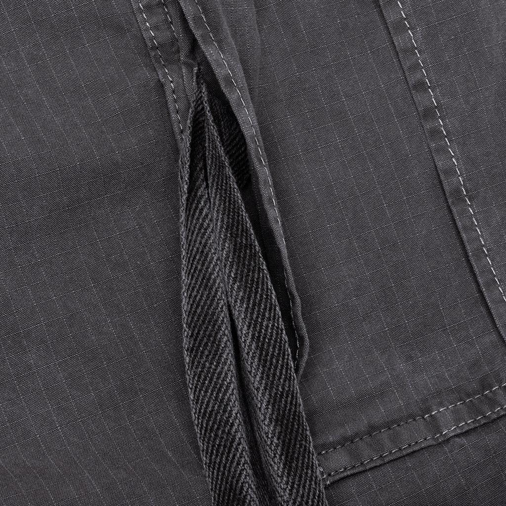 Garment Dye Rip Stop Pants - Black Male Product Image