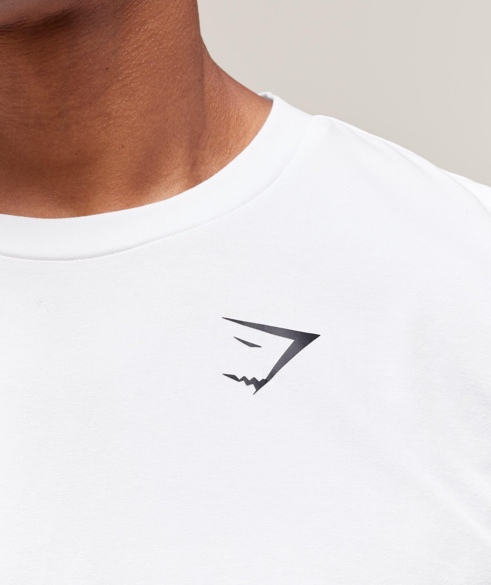 Gymshark Essential Oversized T-Shirt - White Male Product Image