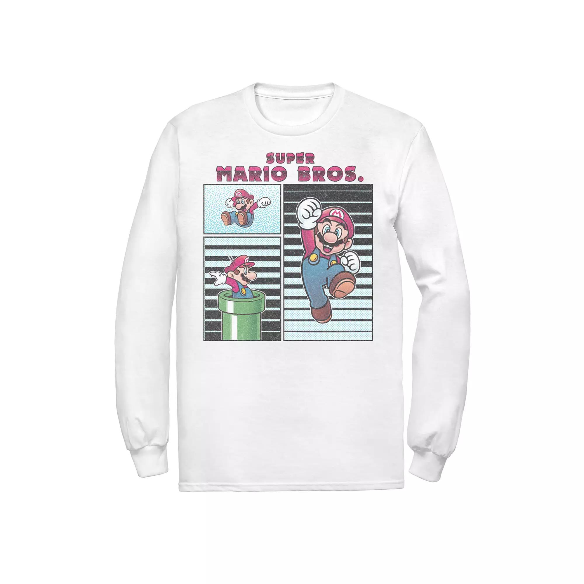 Men's Nintendo Super Mario Bros Freeze Frame Box Up Tee,  Product Image