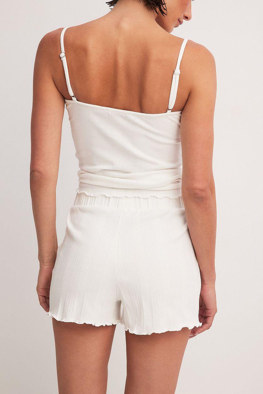 Babylock Rib Shorts White Product Image