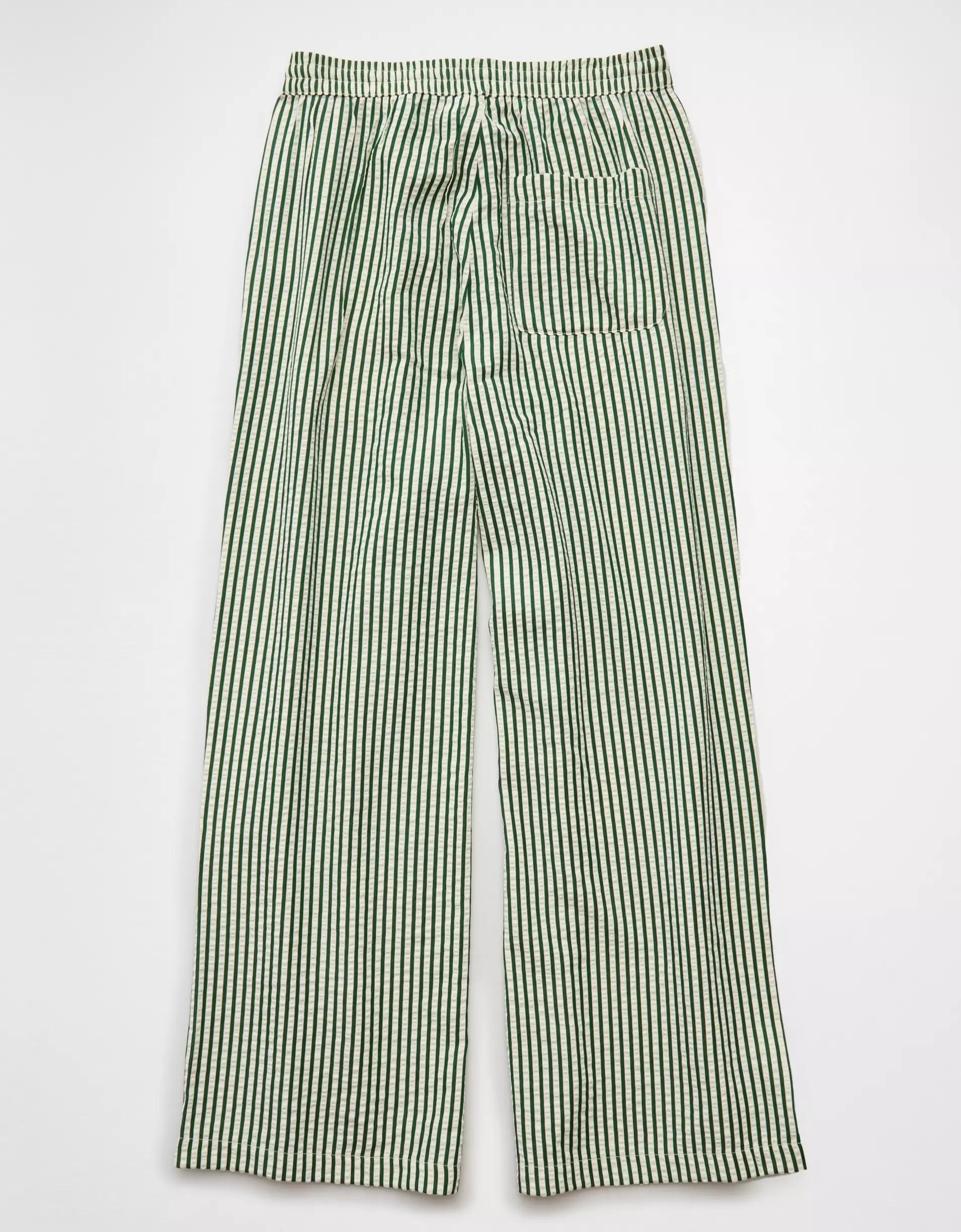 AE High-Waisted Seersucker Pant Product Image