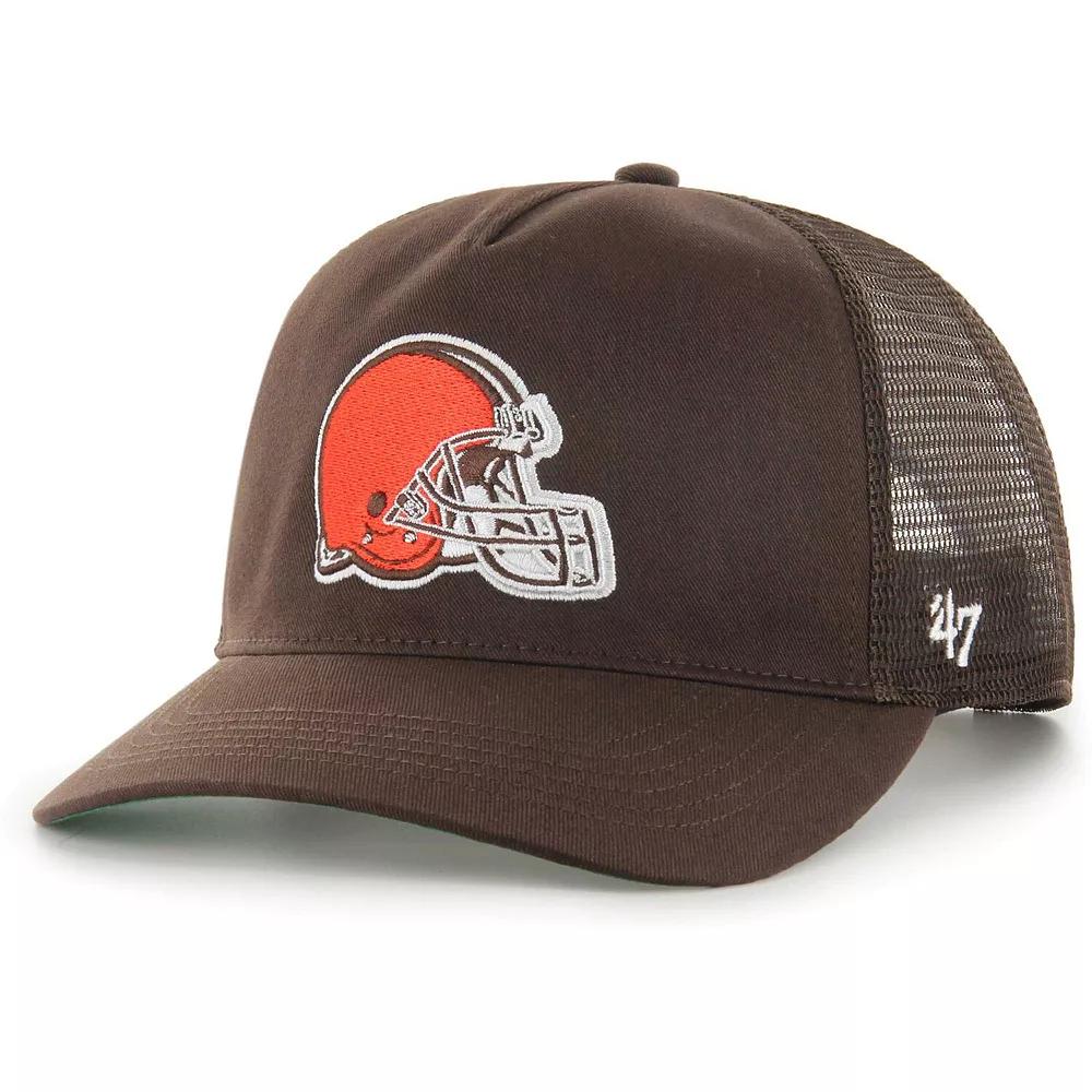 Men's '47 Brown Cleveland Browns Mesh Hitch Trucker Adjustable Hat Product Image