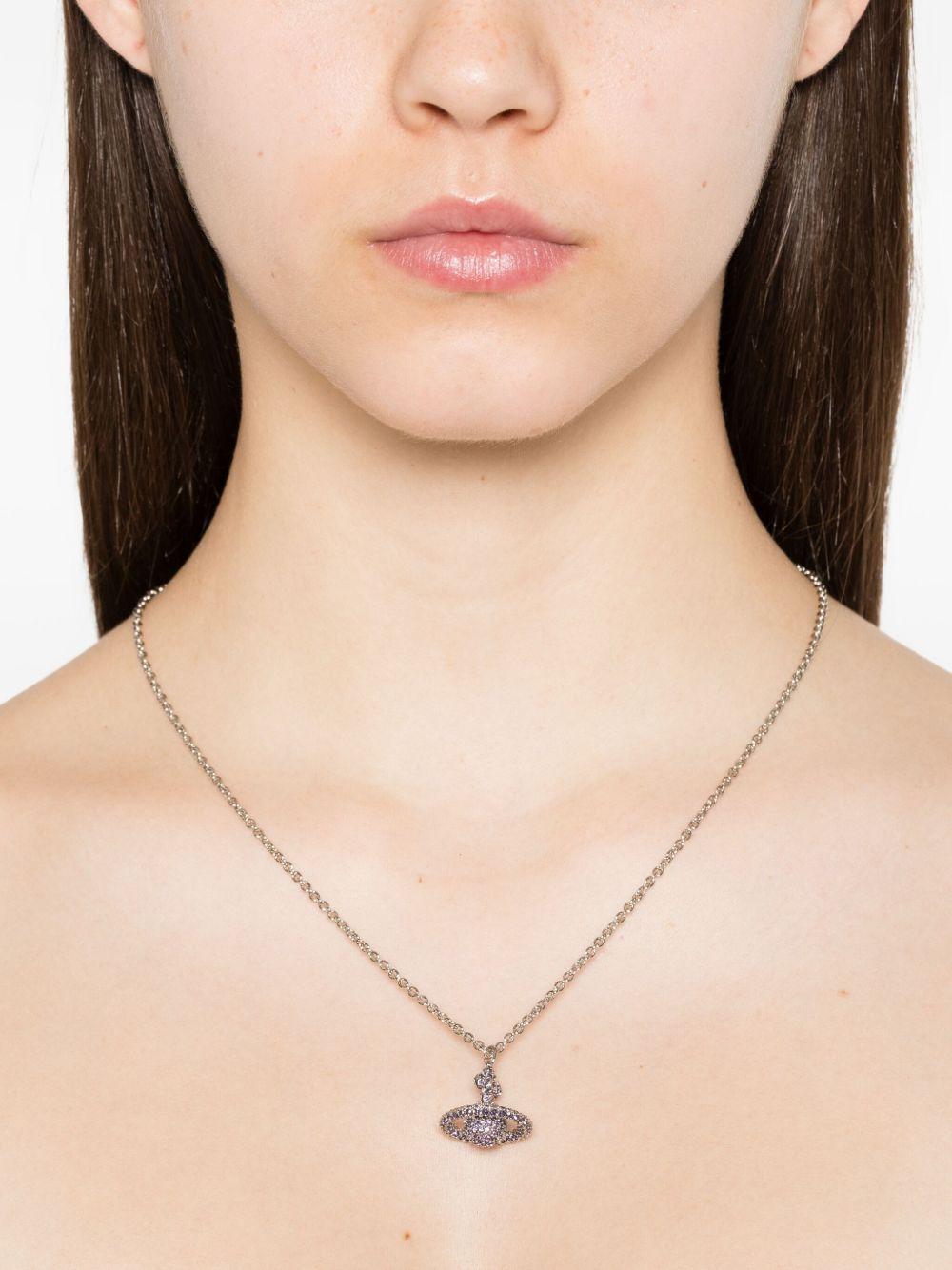 crystal-embellished orb necklace Product Image