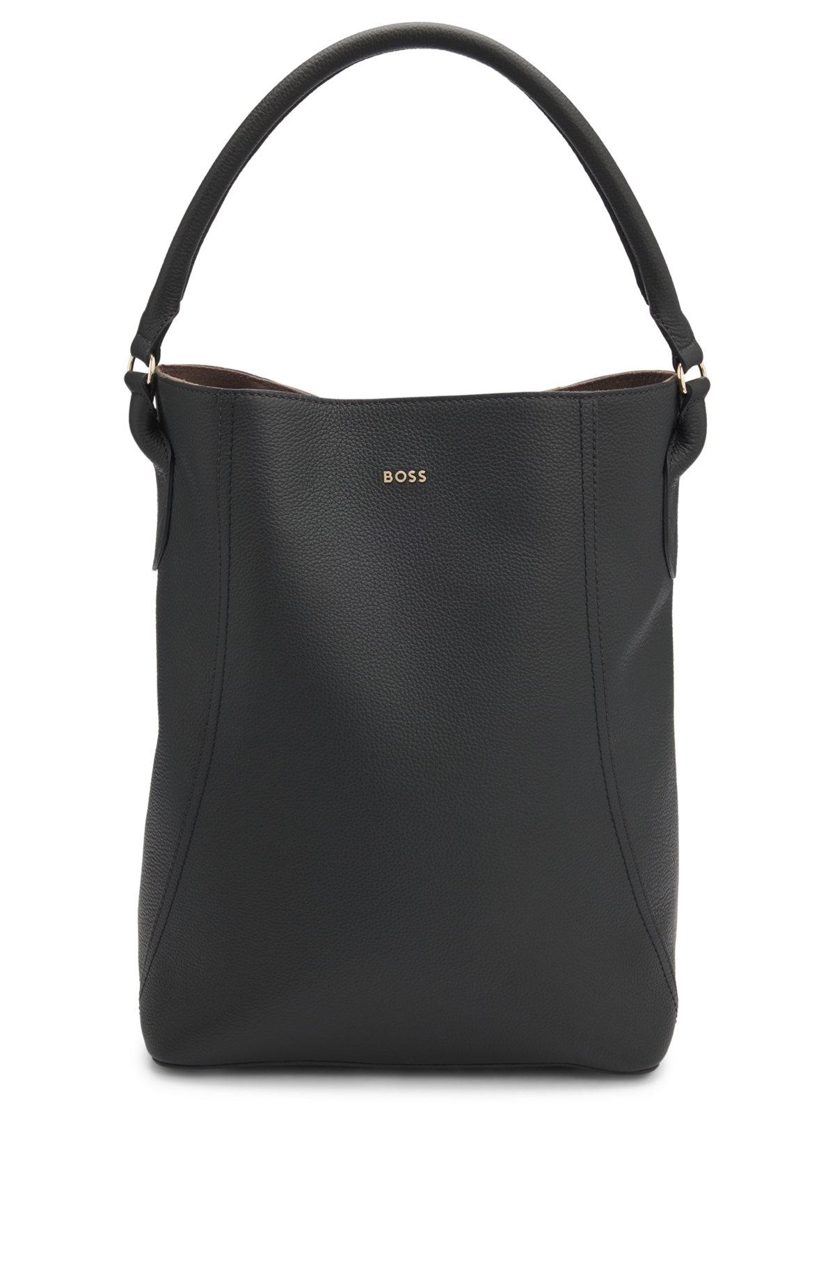 Bucket bag in grained leather Product Image
