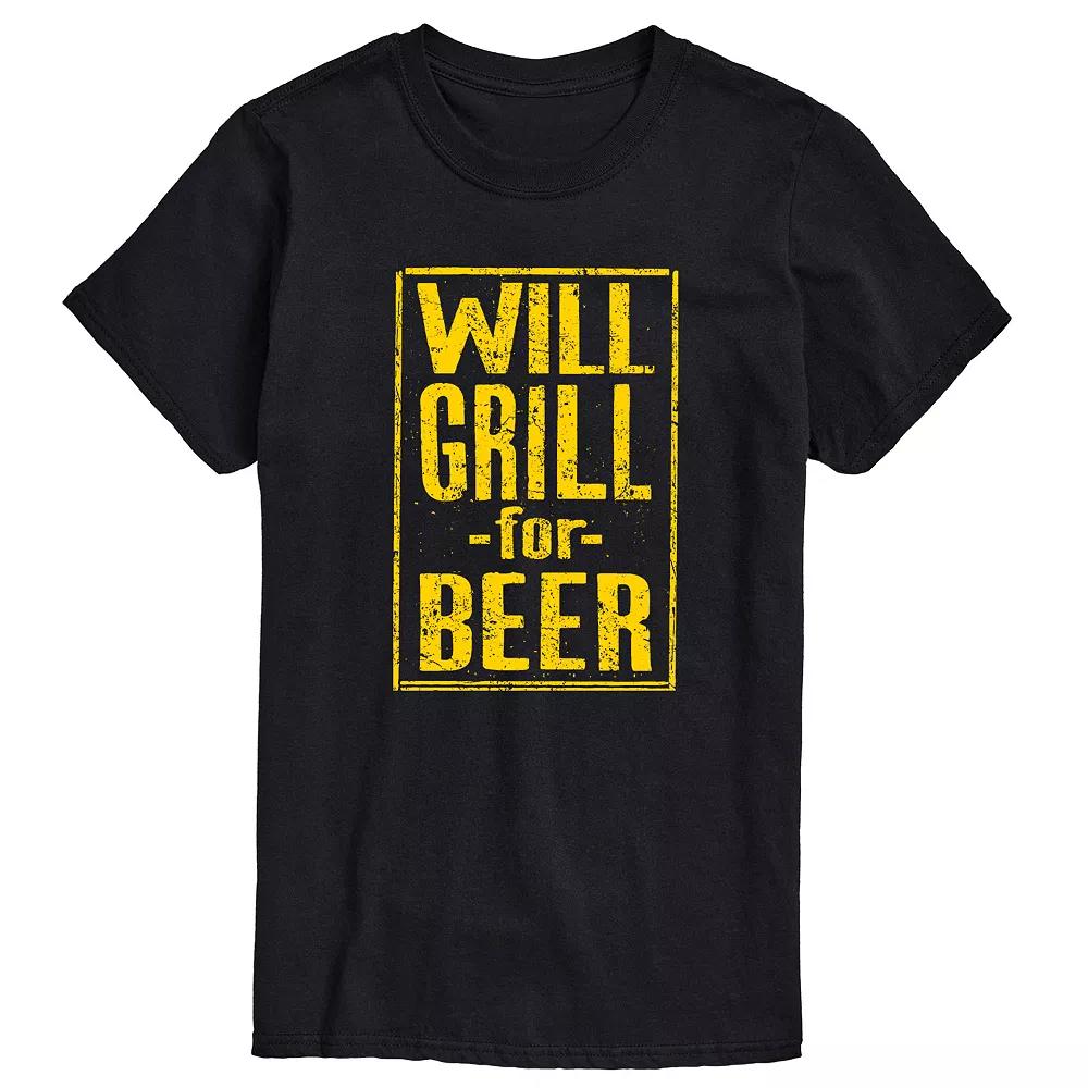 Men's Will Grill for Beer Graphic Tee,  Product Image