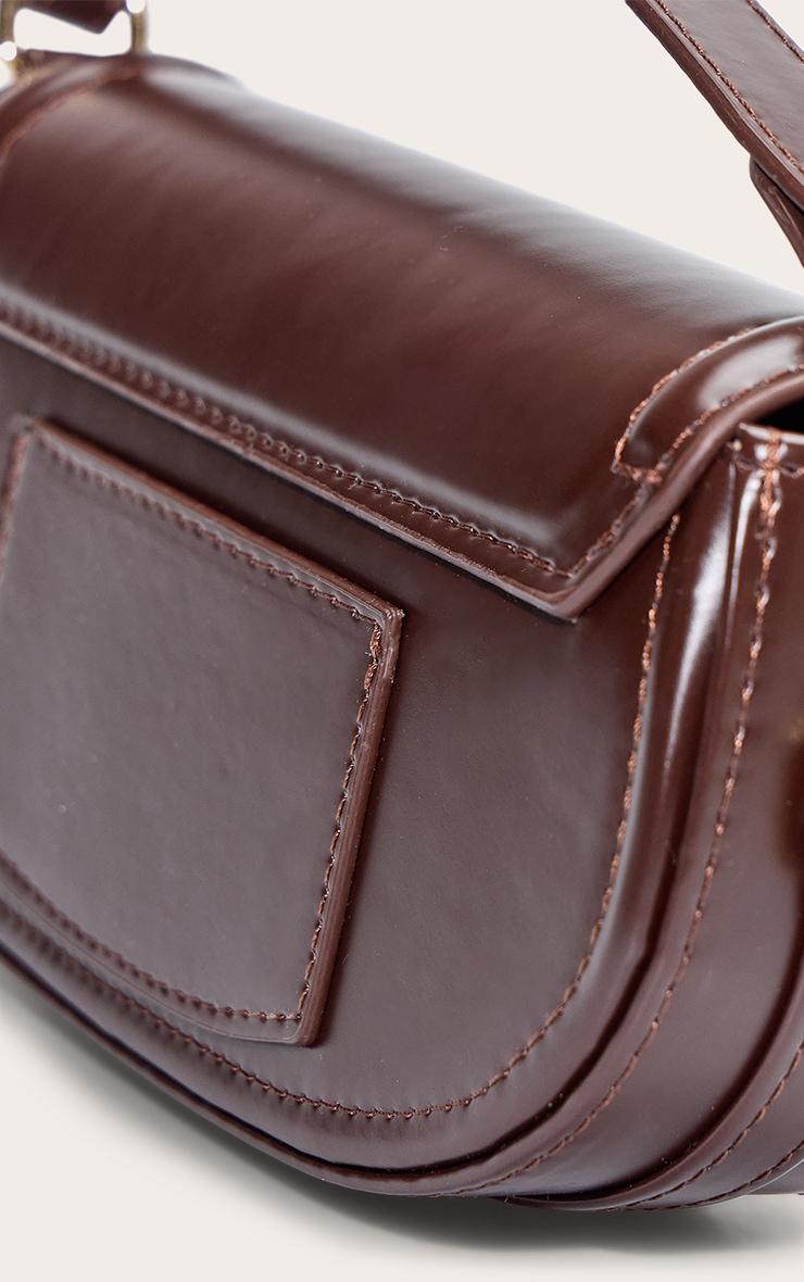 Chocolate Mini Round Cross Body Bag Product Image