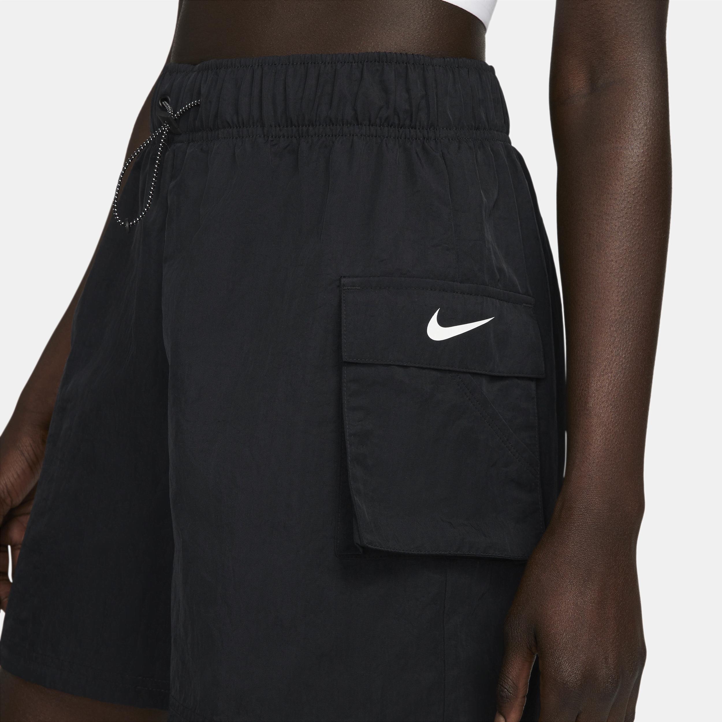 Womens Nike Sportswear Essential Woven High-Rise Shorts | DM6247-010 Product Image
