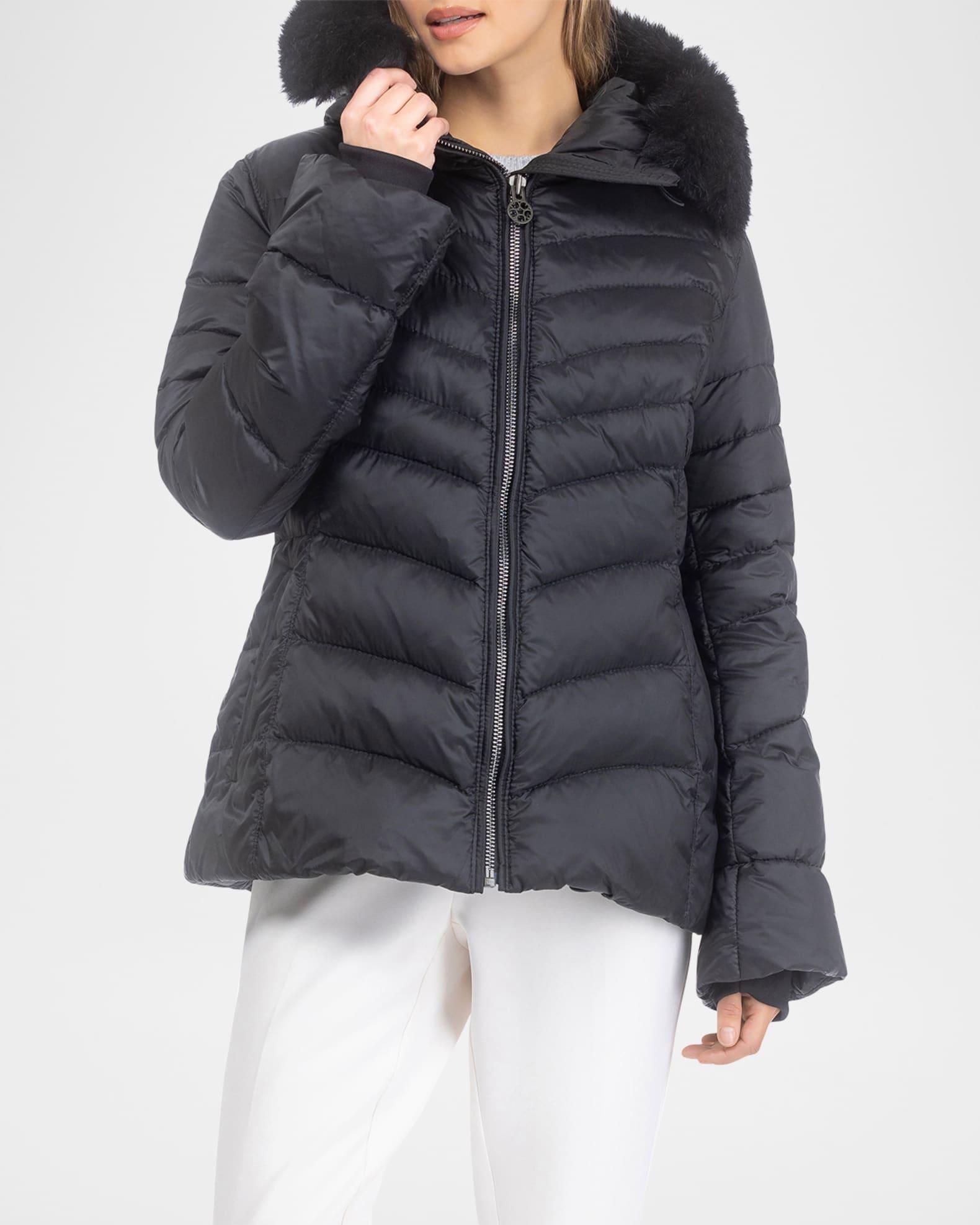 Down Apres-Ski Jacket with Detachable Toscana Lamb Hood Trim Product Image