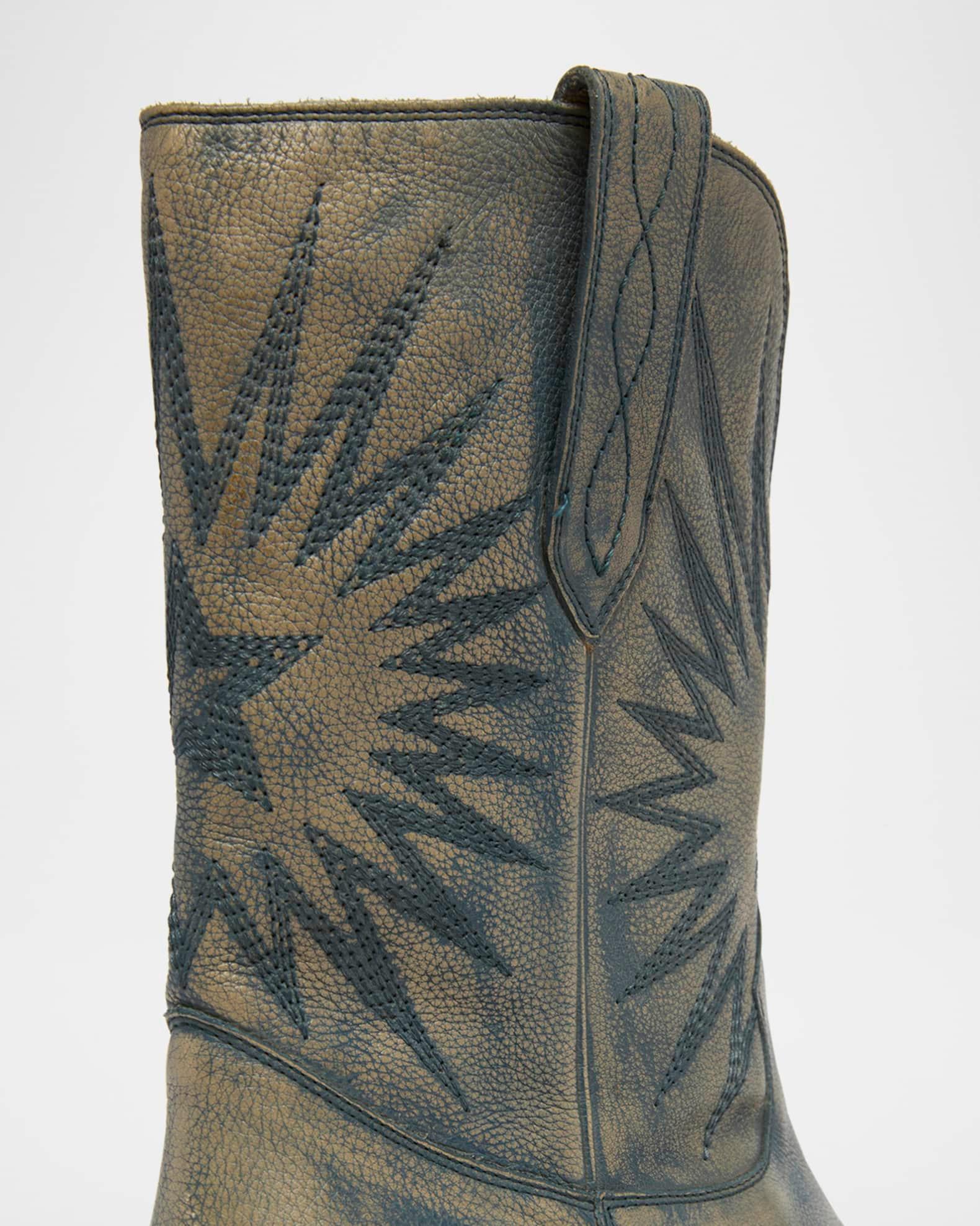 Wish Star Treated Leather Western Boots Product Image