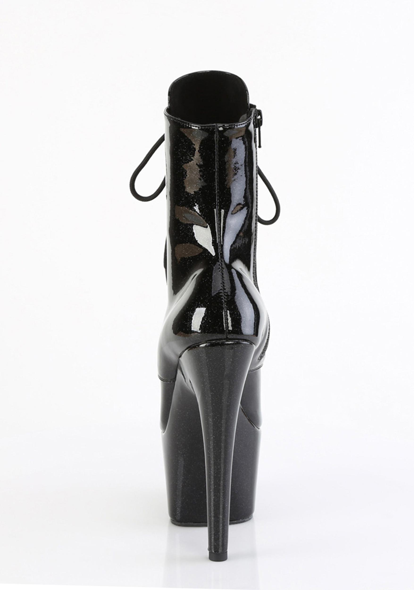 Pleaser Adore-1020 Platform Booties - Black Product Image