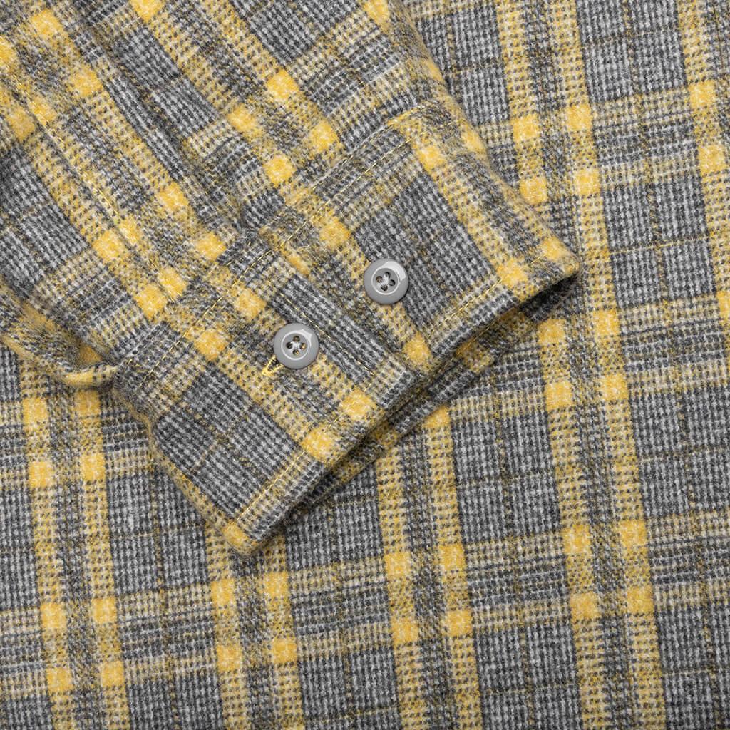 Wolf Hooded Overshirt - Grey Male Product Image