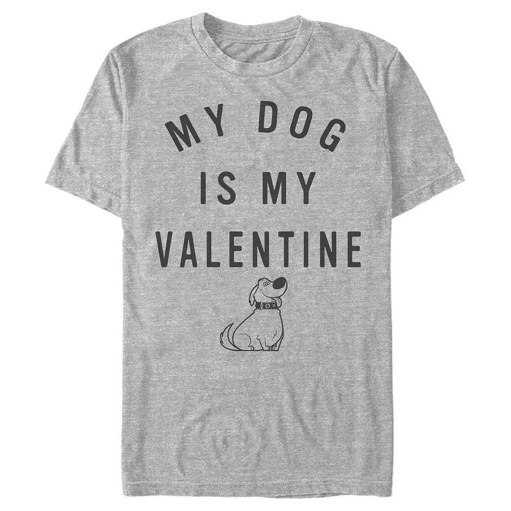 Disney's Up My Dog Is My Valentine Men's Graphic Tee,  Product Image