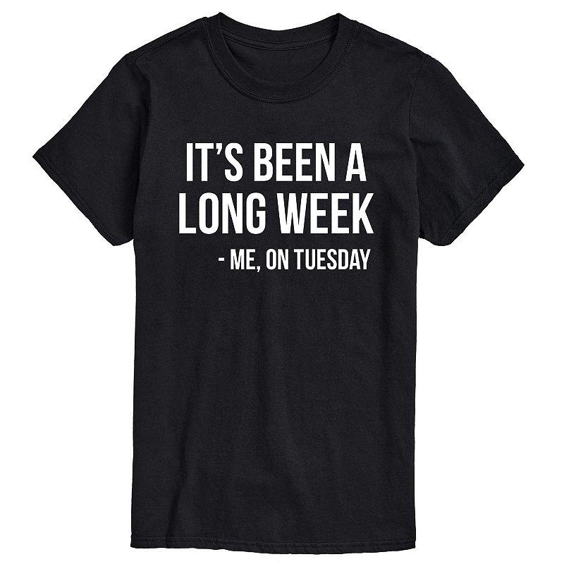 Big & Tall It's Been A Long Week Graphic Tee, Men's,  Product Image