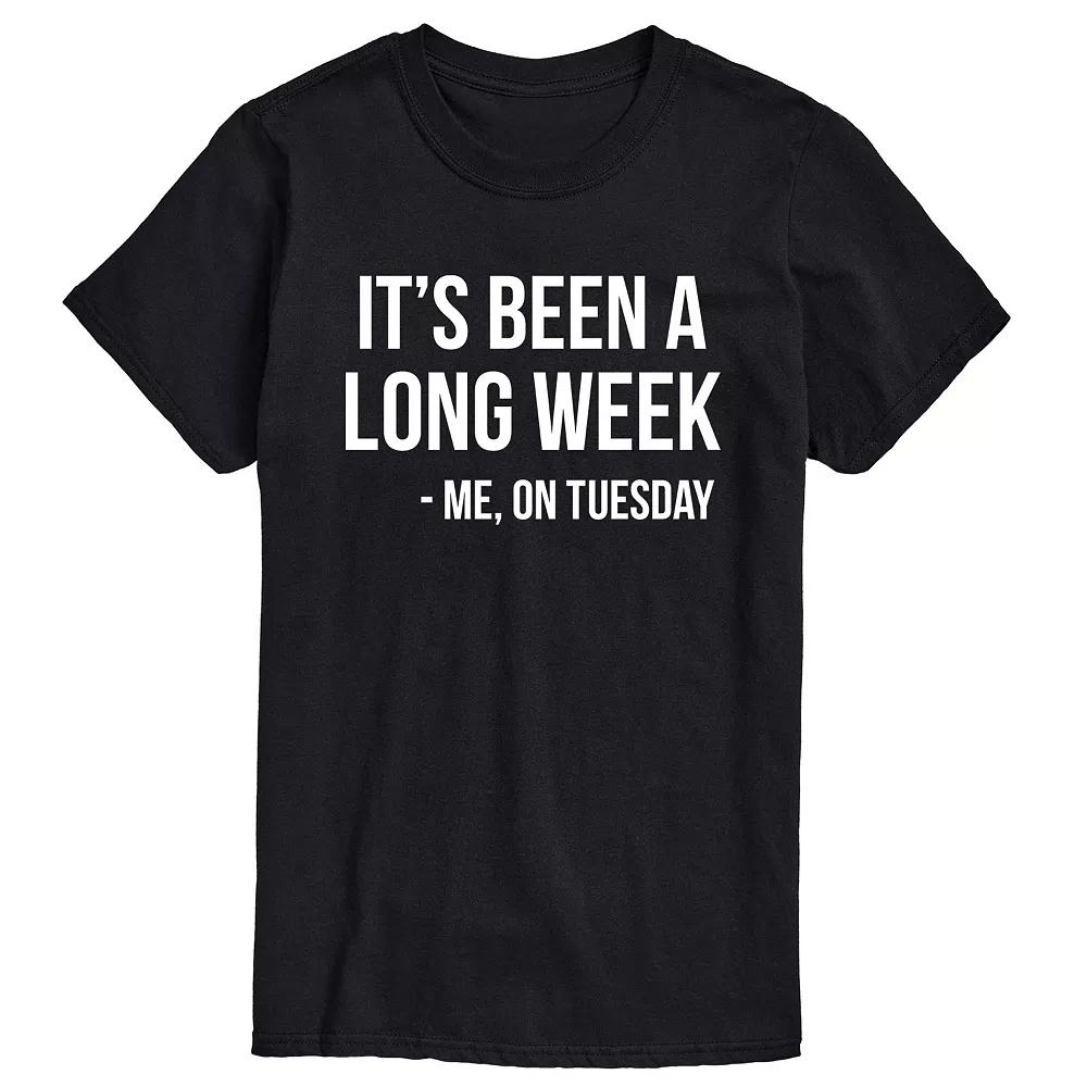 Big & Tall It's Been A Long Week Graphic Tee, Men's,  Product Image