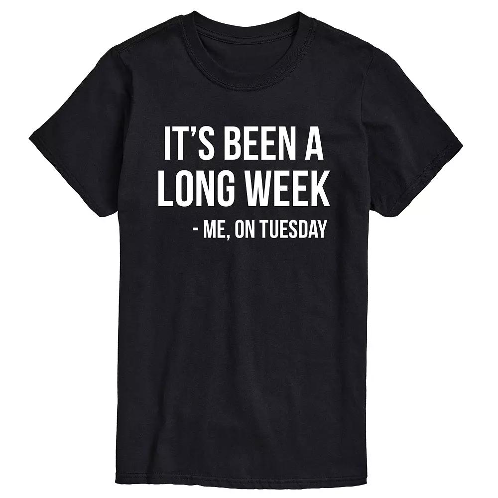 Big & Tall It's Been A Long Week Graphic Tee, Men's,  Product Image