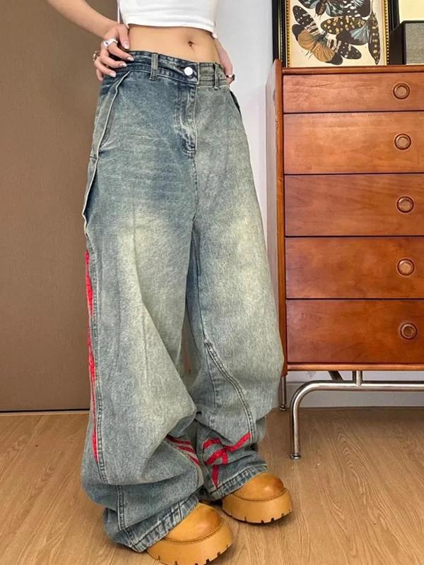 American Vintage Stripes Boyfriend Jeans Product Image