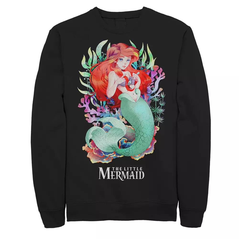 Disney's The Little Mermaid Watercolor Anime Style Men's Sweatshirt,  Product Image