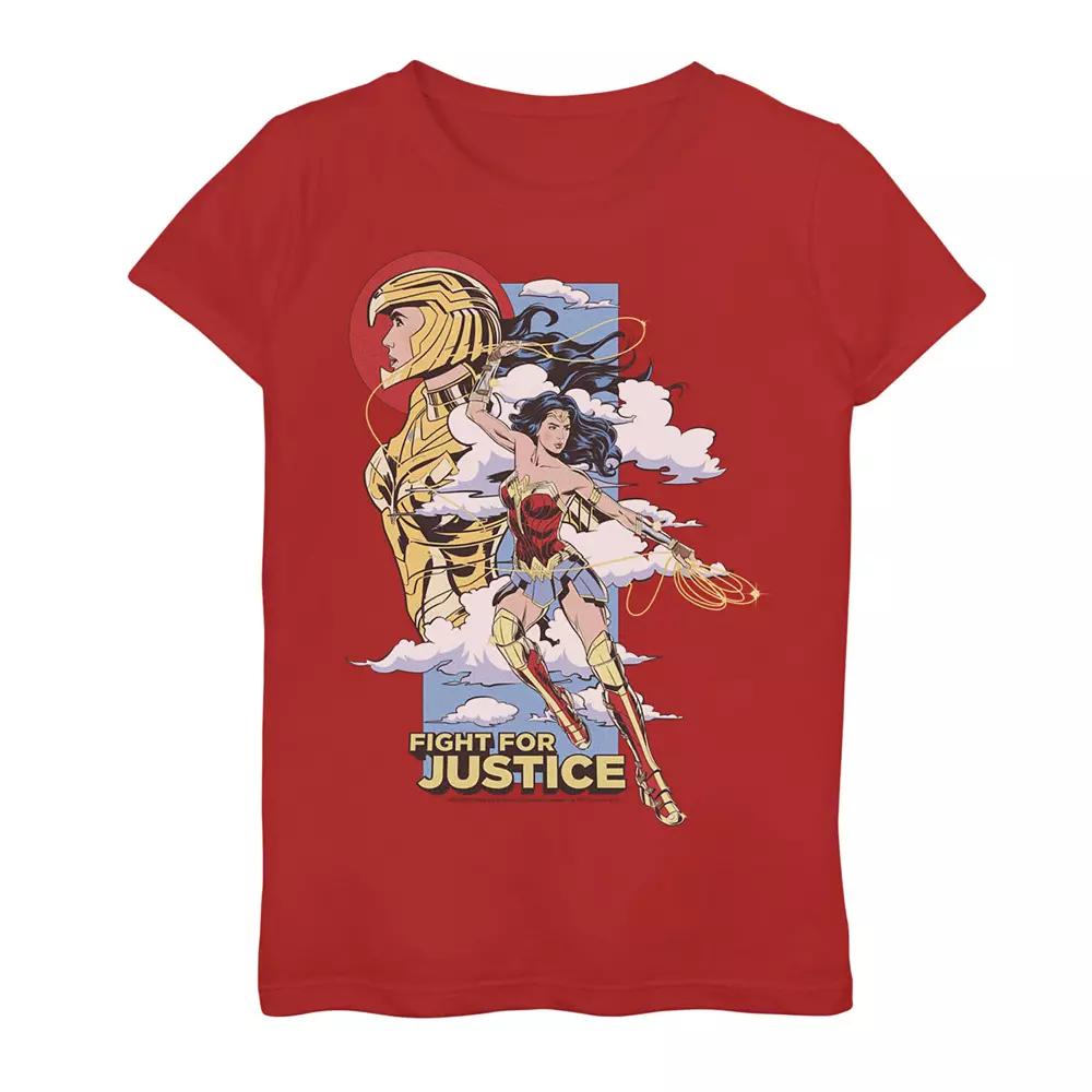 Girls 7-16 DC Comics Wonder Woman 1984 Fight For Justice Portrait Graphic Tee, Girl's,  Product Image
