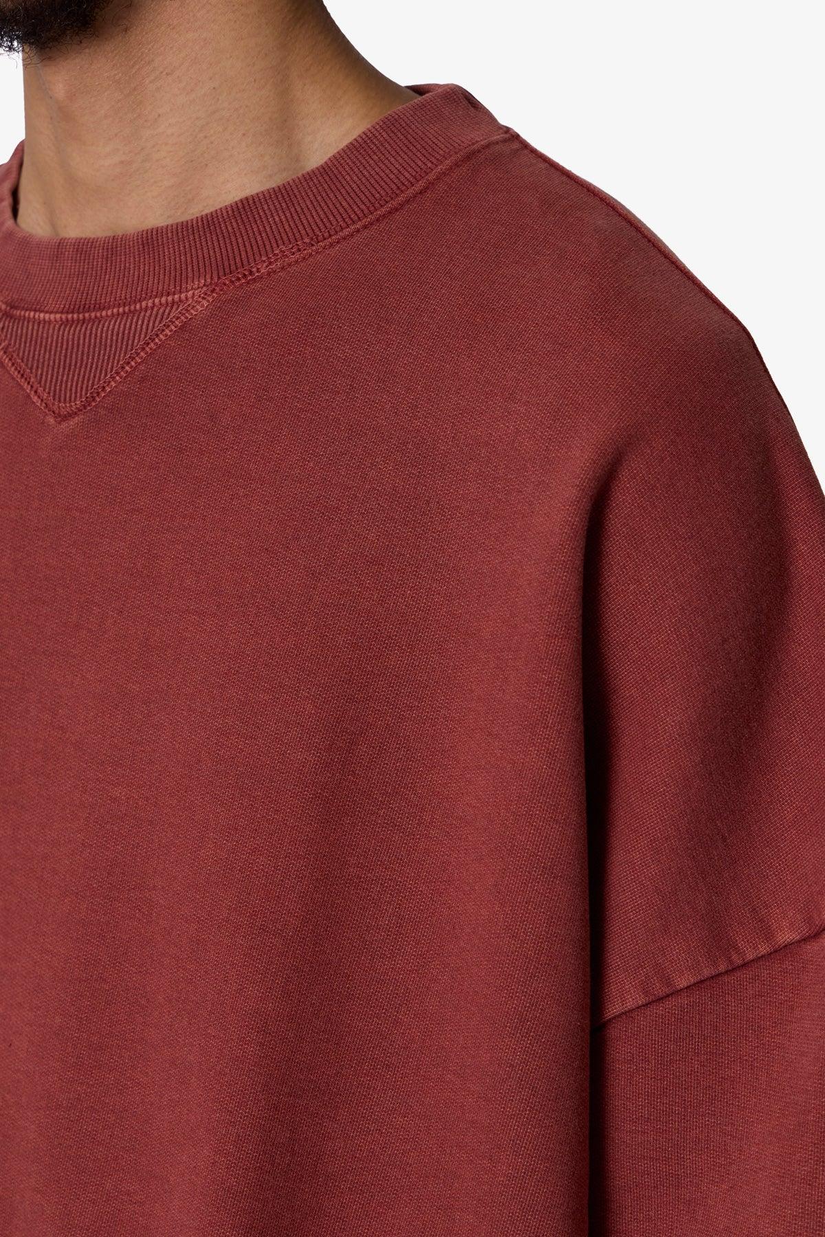 Cropped Crewneck - Rust Product Image