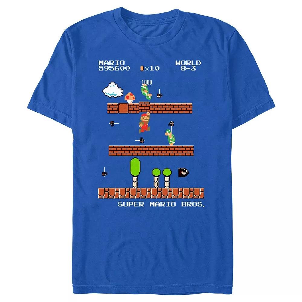 Men's Super Mario Bros NES Scene Graphic Tee,  Product Image