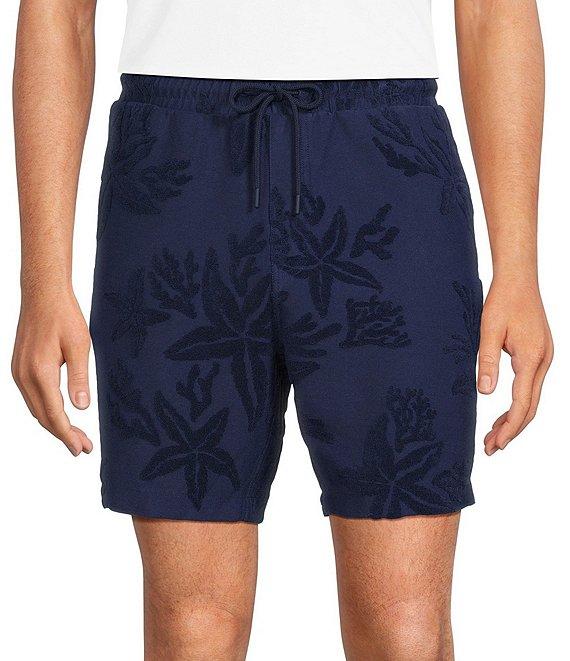 Caribbean Starfish Terry 7#double; Inseam Knit Shorts Product Image
