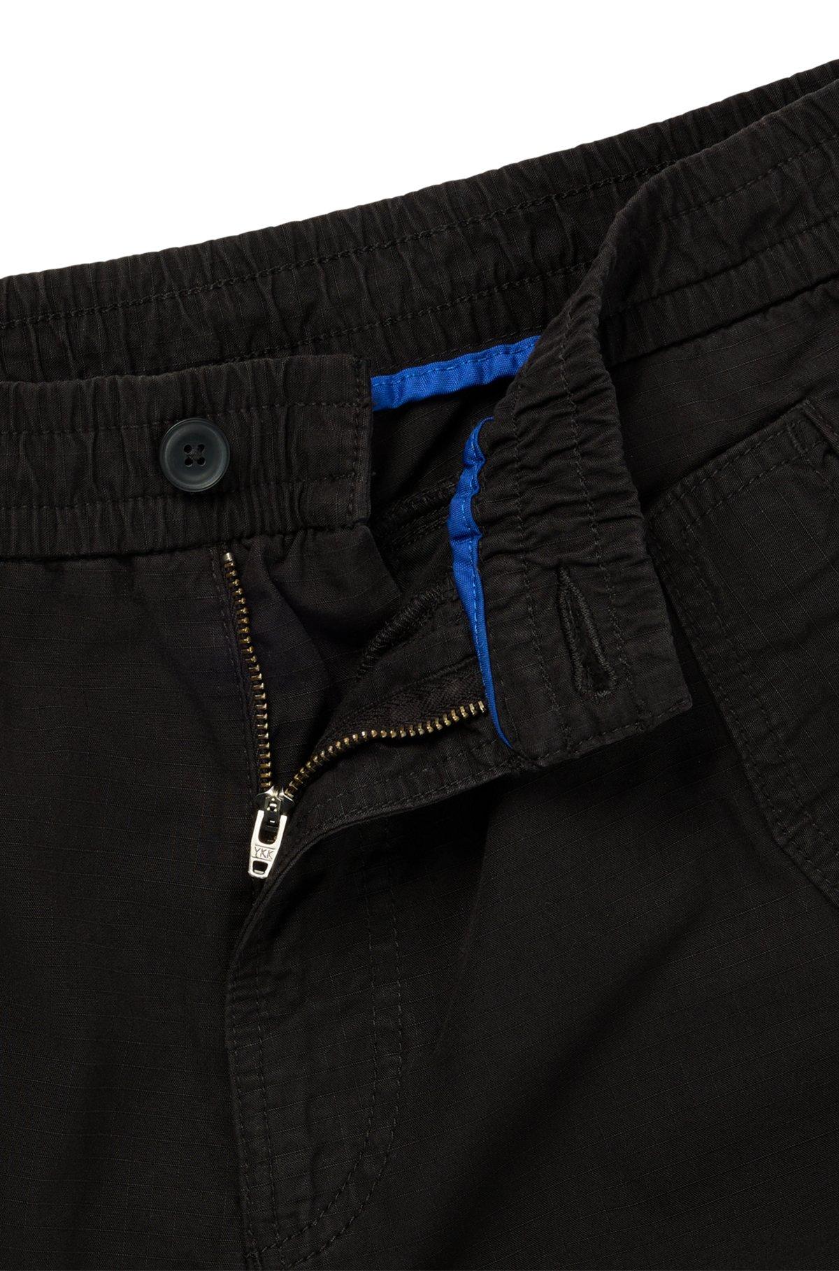 Baggy-fit cargo trousers in ripstop cotton Product Image