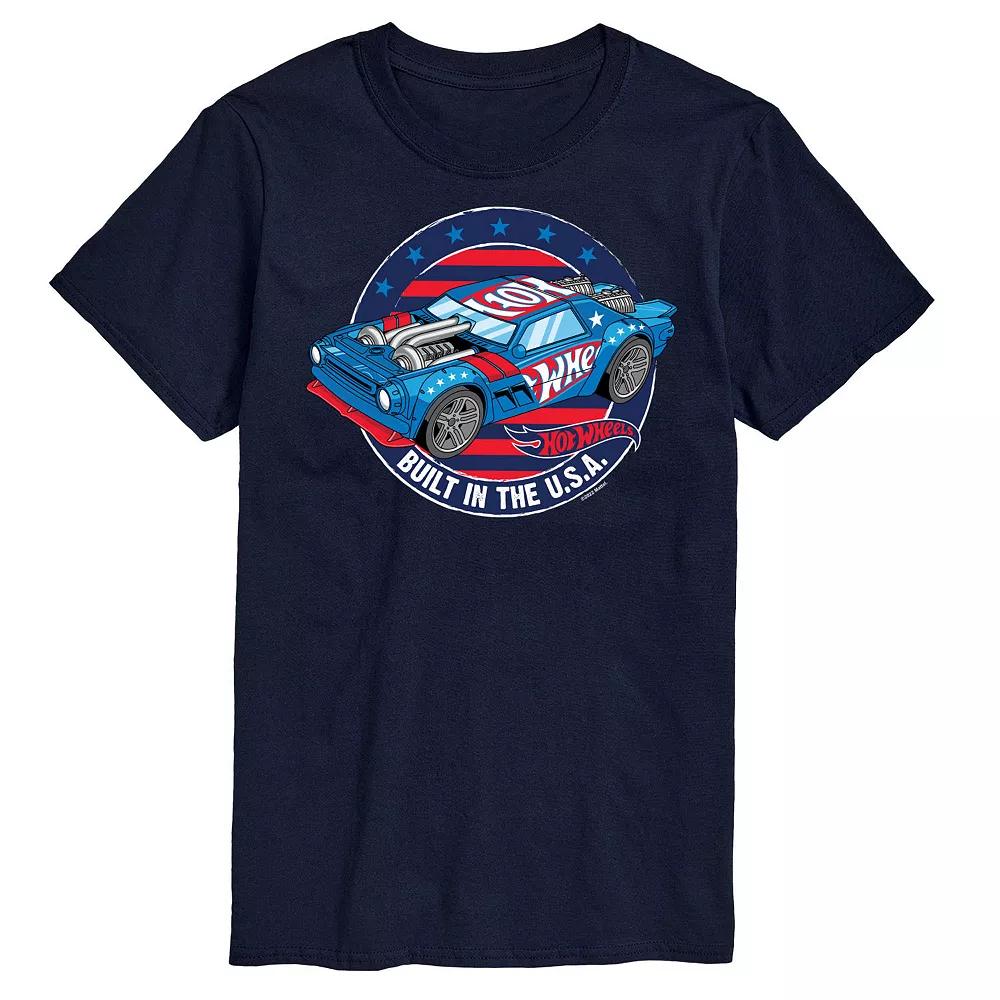 Big & Tall Hot Wheels Built In The USA Graphic Tee, Men's, Size: 3XB, Blue Product Image