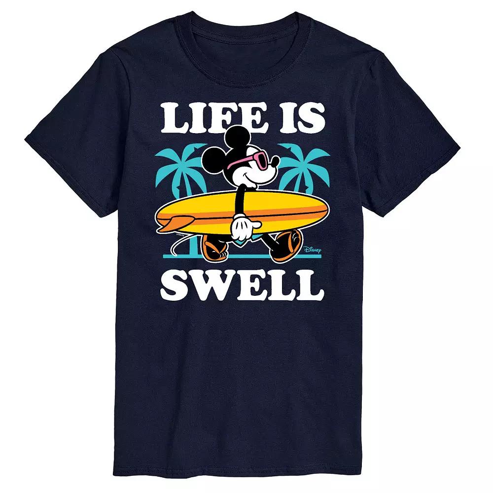 Disney's Mickey Mouse Big & Tall Life Is Swell Graphic Tee, Men's,  Product Image