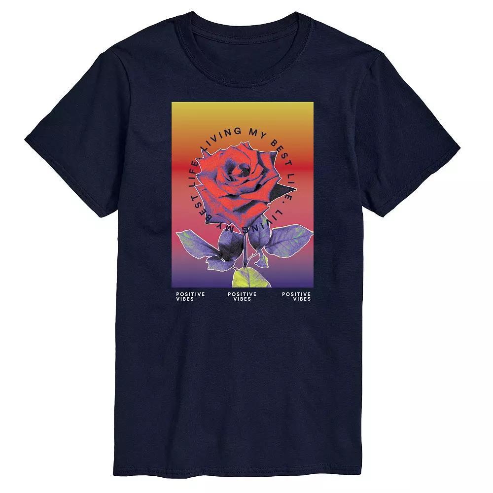 Big & Tall Positive Vibes Tee, Men's,  Product Image