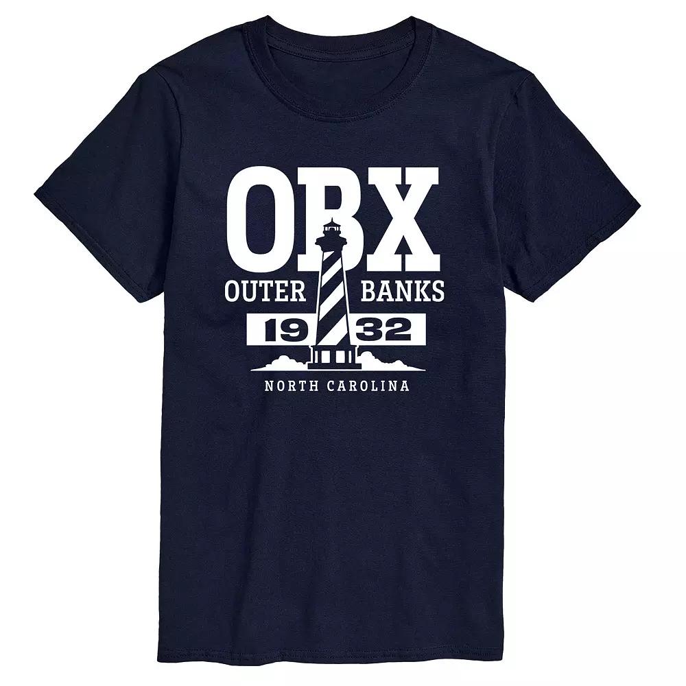 Big & Tall OBX Lighthouse Graphic Tee, Men's,  Product Image