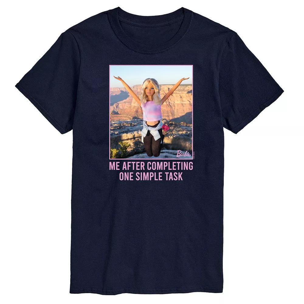 Big & Tall Barbie® One Simple Task Graphic Tee, Men's,  Product Image