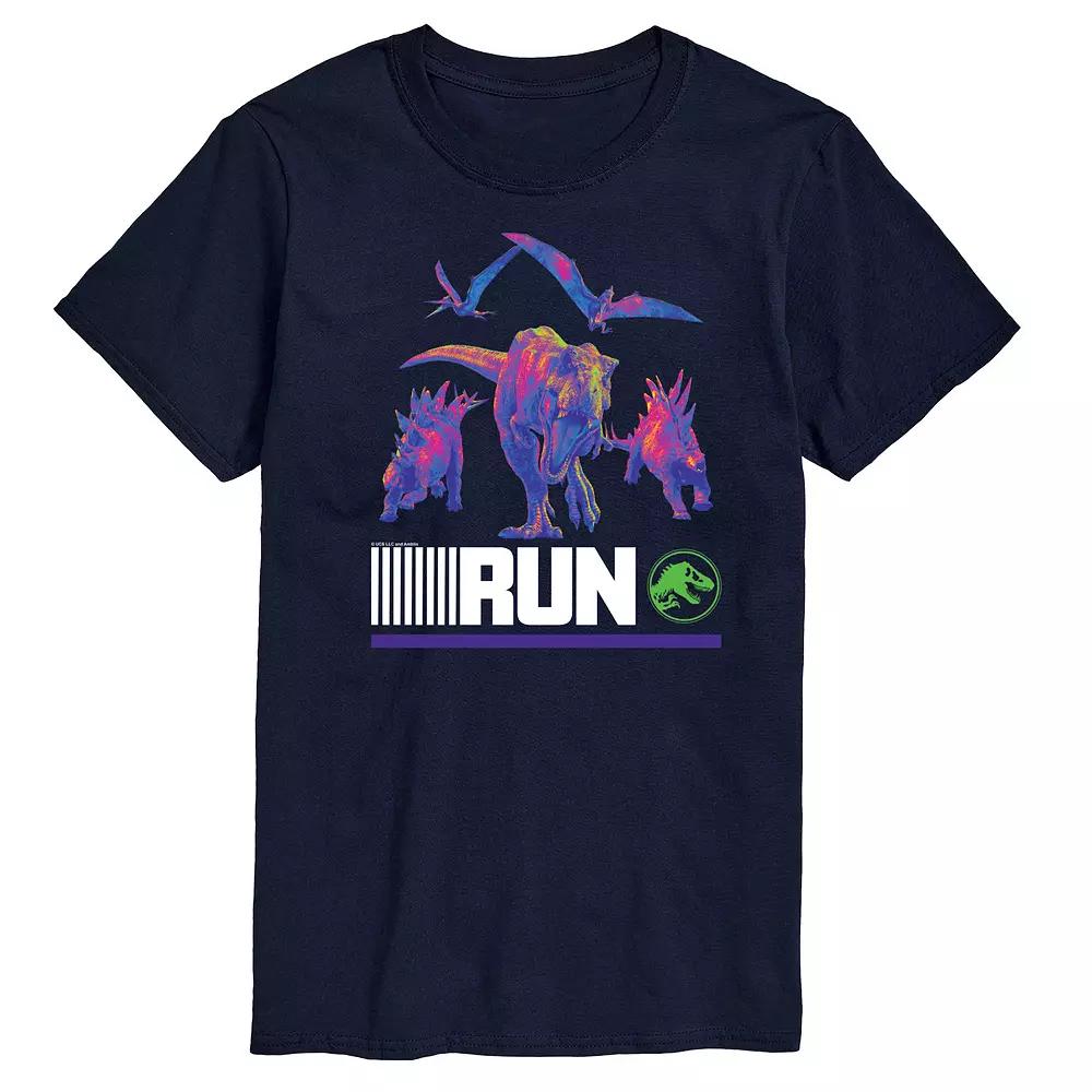 Men's Jurassic World Run Infared Dinos Graphic Tee,  Product Image