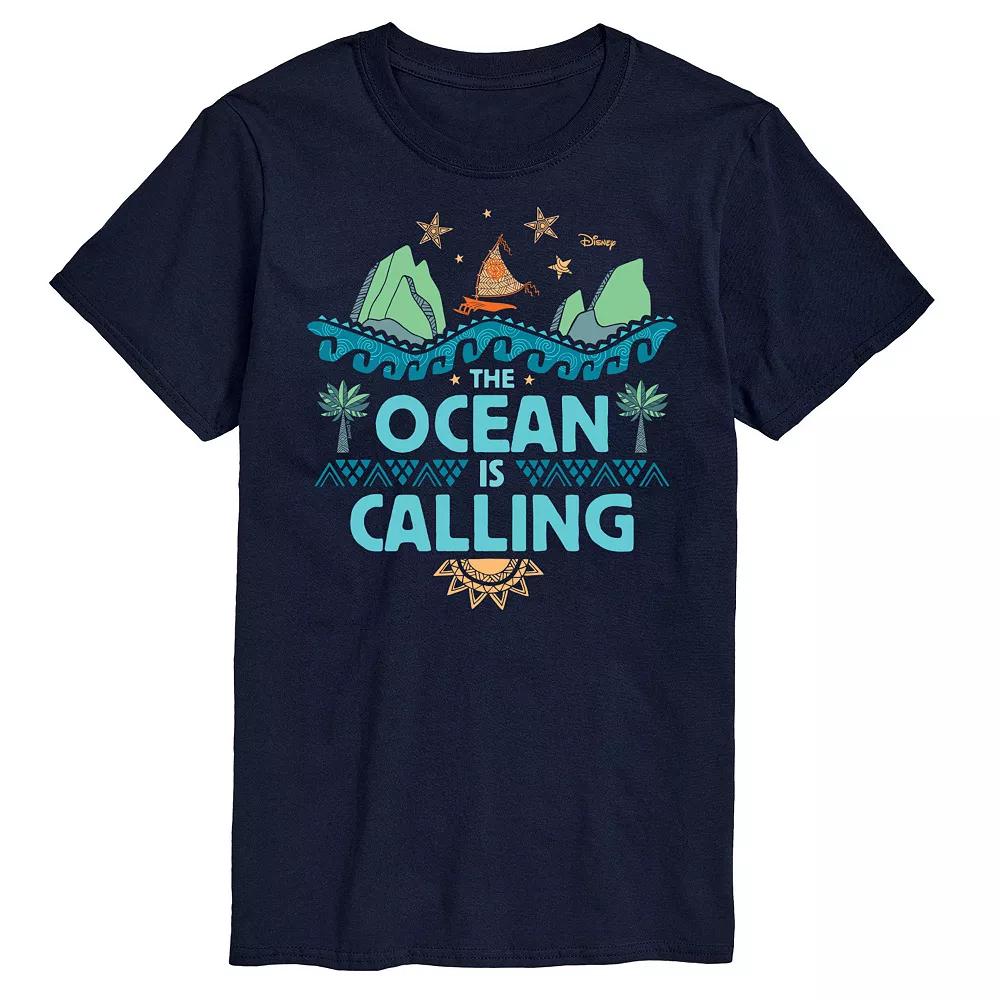 Disney's Moana Big & Tall The Ocean Is Calling Graphic Tee, Men's,  Product Image