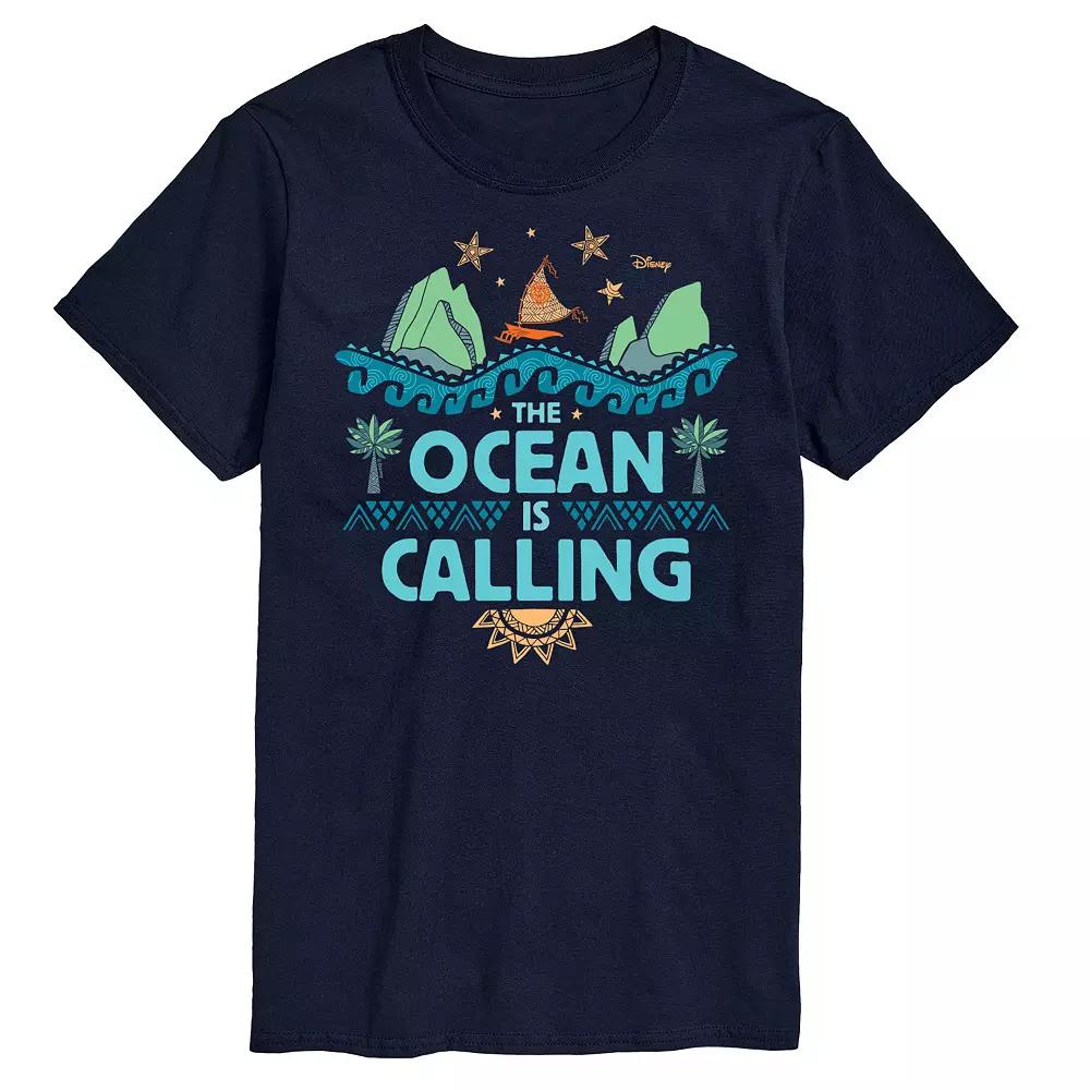 Disney's Moana Big & Tall The Ocean Is Calling Graphic Tee, Men's,  Product Image