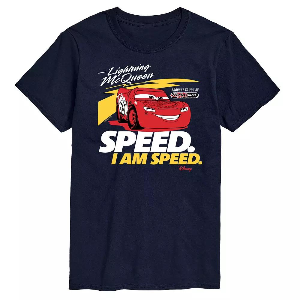 Disney / Pixar's Lightening McQueen Cars Men's Speed I am Speed Graphic Tee,  Product Image