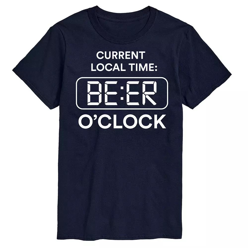 Big & Tall Beer Oclock Tee, Men's,  Product Image