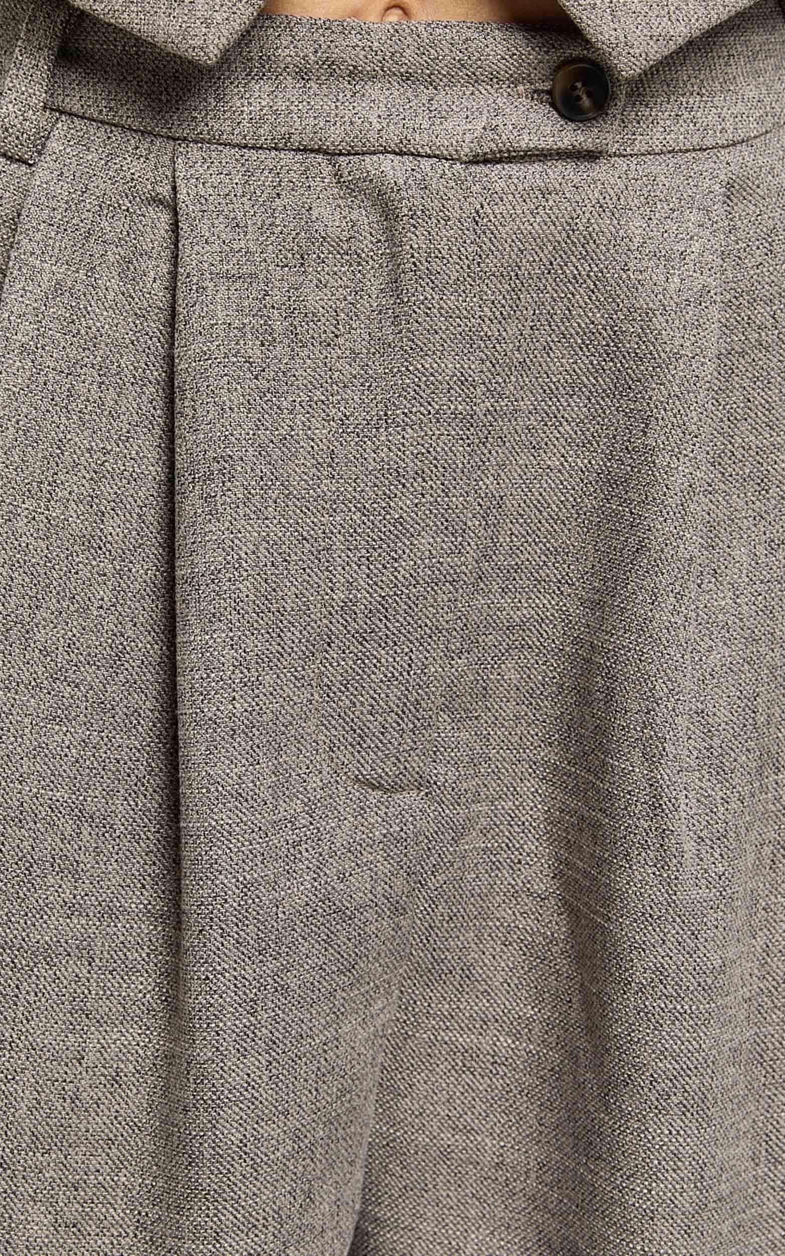 Andie Pants - High Waist Tailored Pants in Grey Product Image