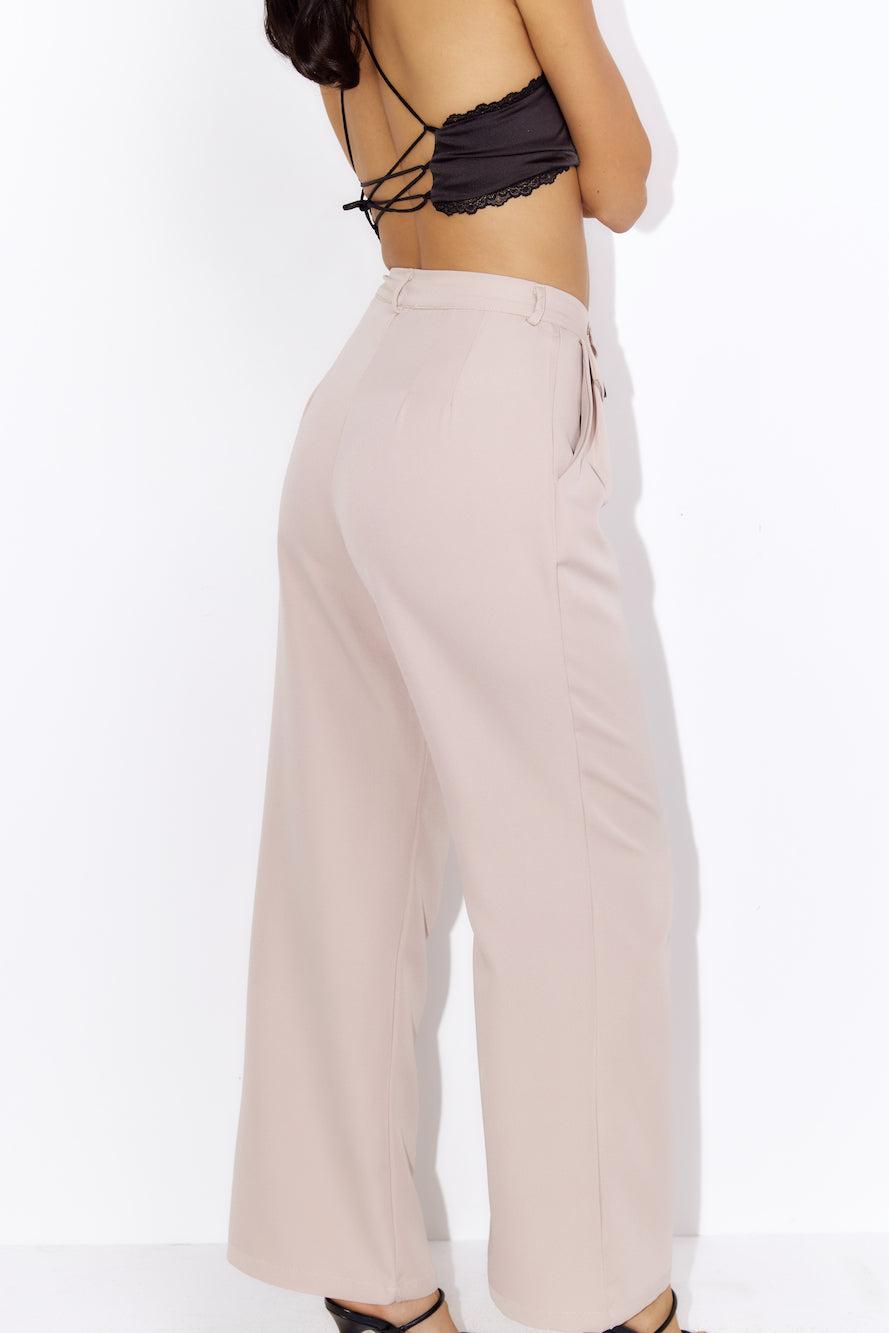 Street Fashion Pants Beige Product Image