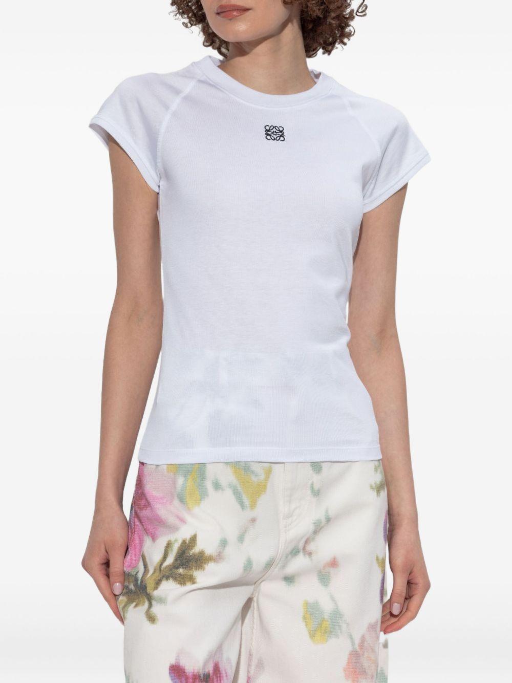 logo-embroidered raglan-sleeved T-shirt Product Image